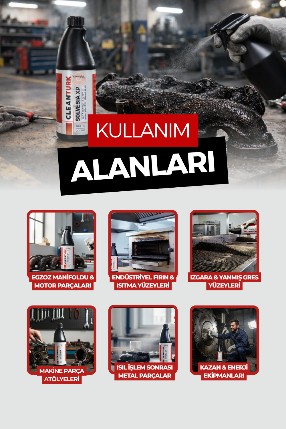 Dik Yüzey Yağ Sökücü | SOLVESIA XP – Katran, Zift, Is ve Yağ Çözücü