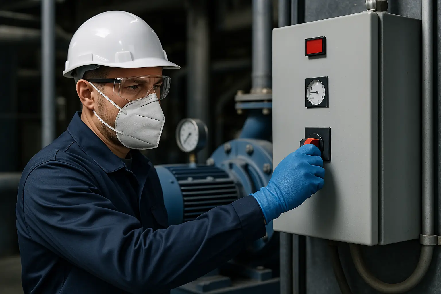 MiN50 kireç sökücü uygulaması öncesi endüstriyel su sisteminin kapatılması ve boşaltılması