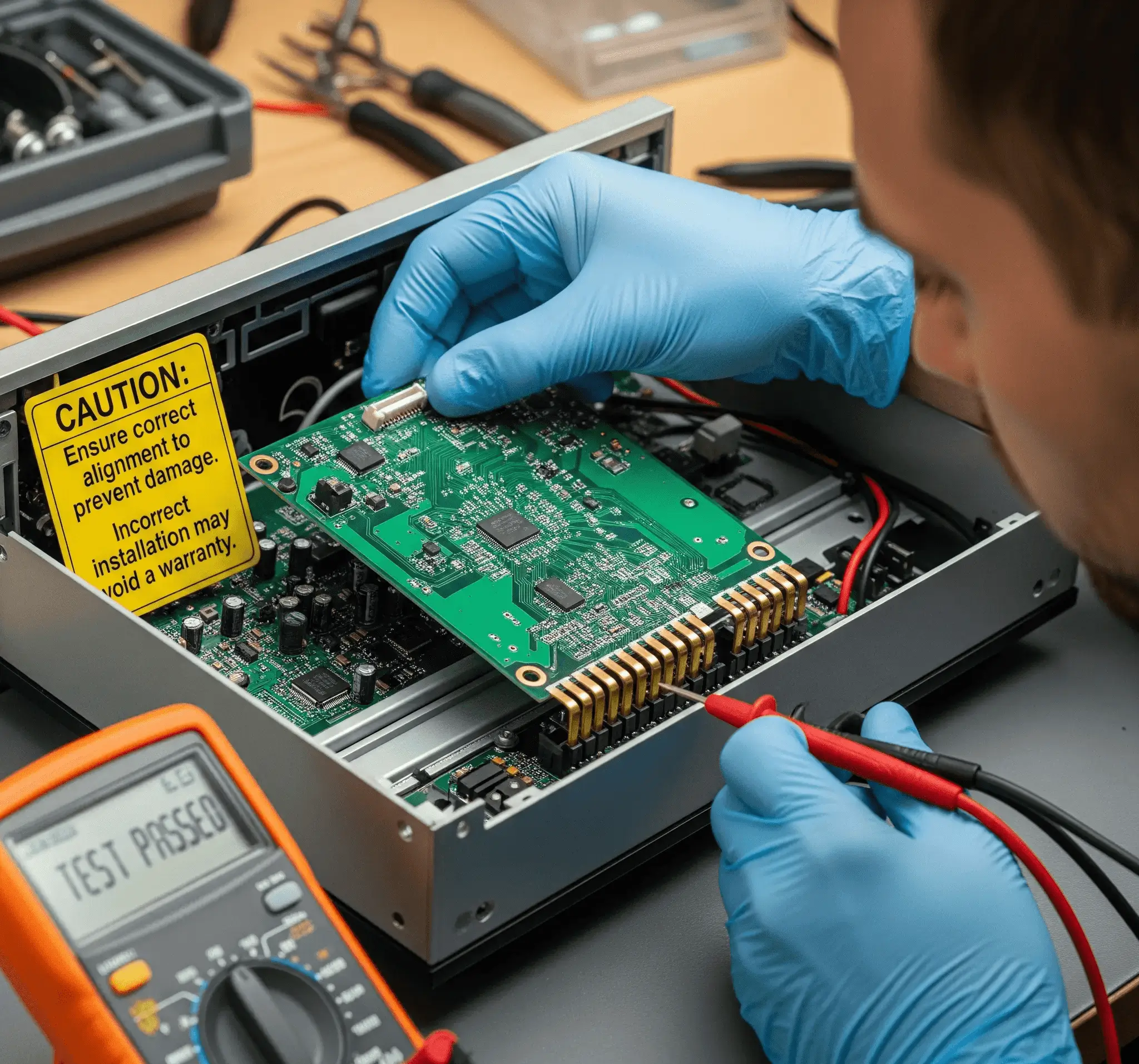 Temizlenen kartın test edilmesi