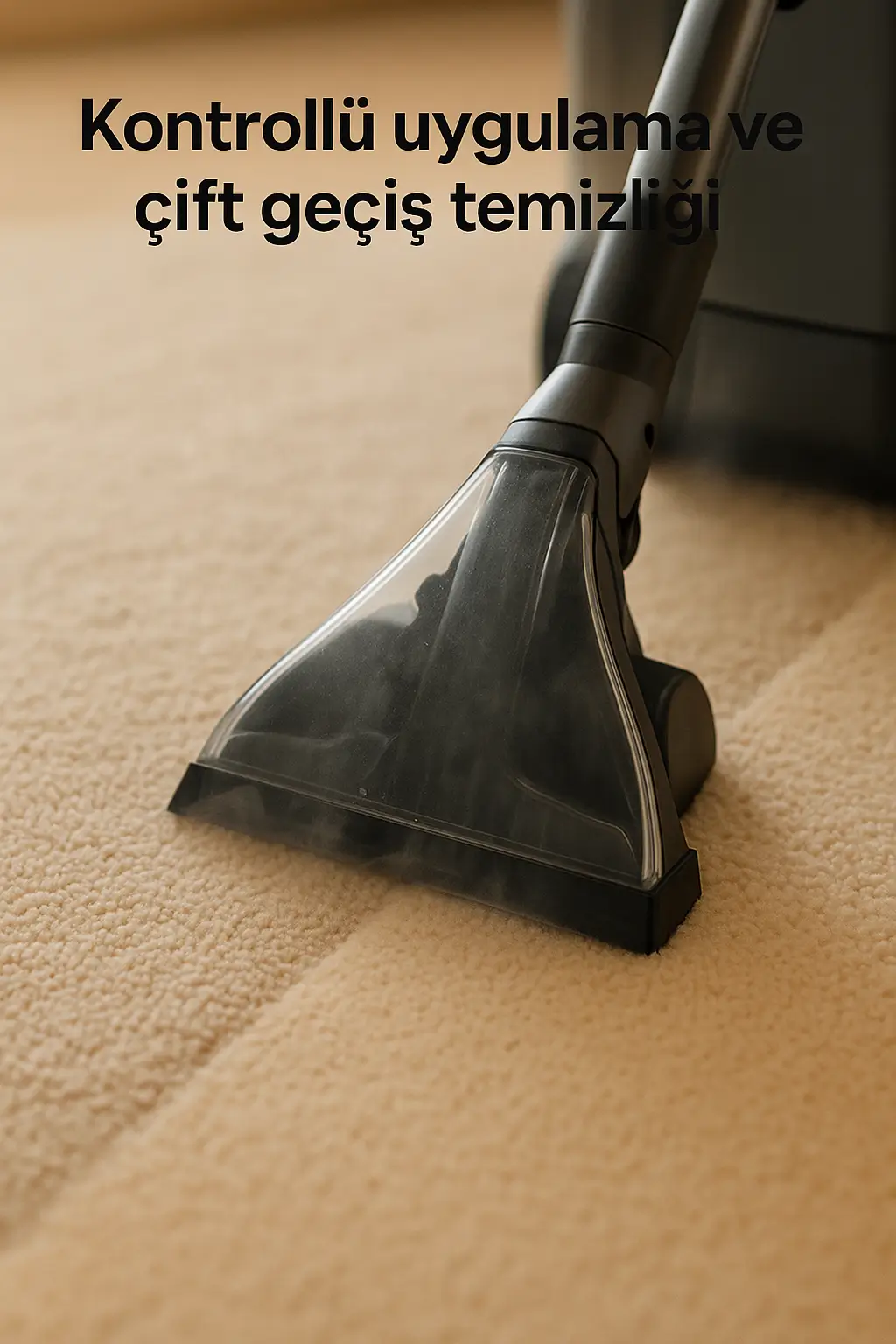 Halıfix ile halı yüzeyine çift geçişli uygulama