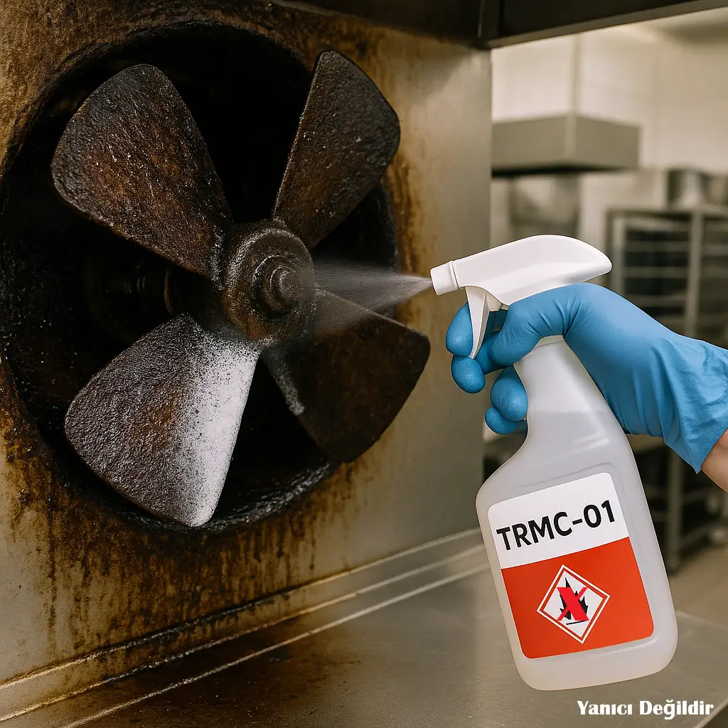 TRMC-01 fan ve baca yüzeyine püskürtme ve daldırma ile uygulanması