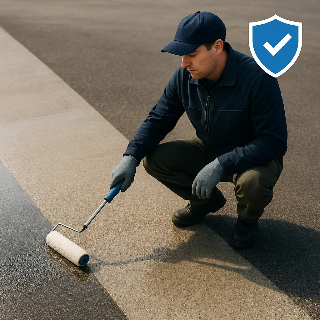 ASFALTMAX sonrası koruyucu kat uygulanması