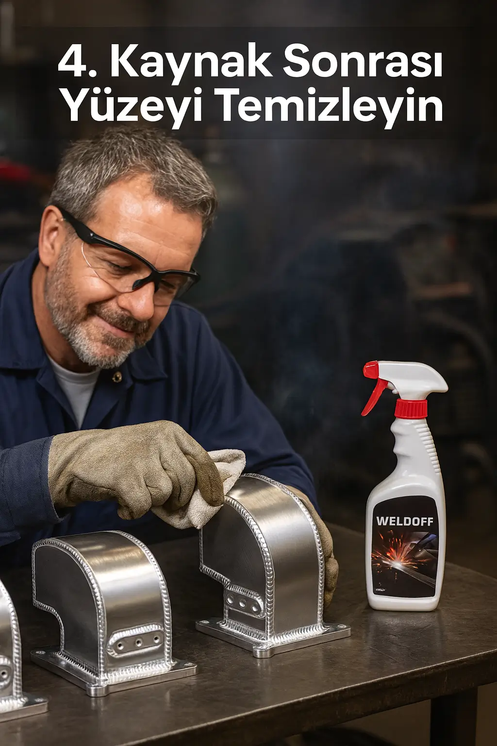 Kaynak sonrası yüzeydeki çapakların kolayca temizlenmesi ve boya öncesi hazırlık