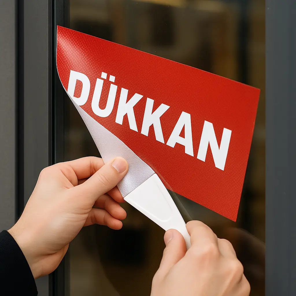 FOLYOREM folyo sökücü ile folyonun yüzeyden ayrılması FOLYOREM ile cam folyosunun sökülmesi