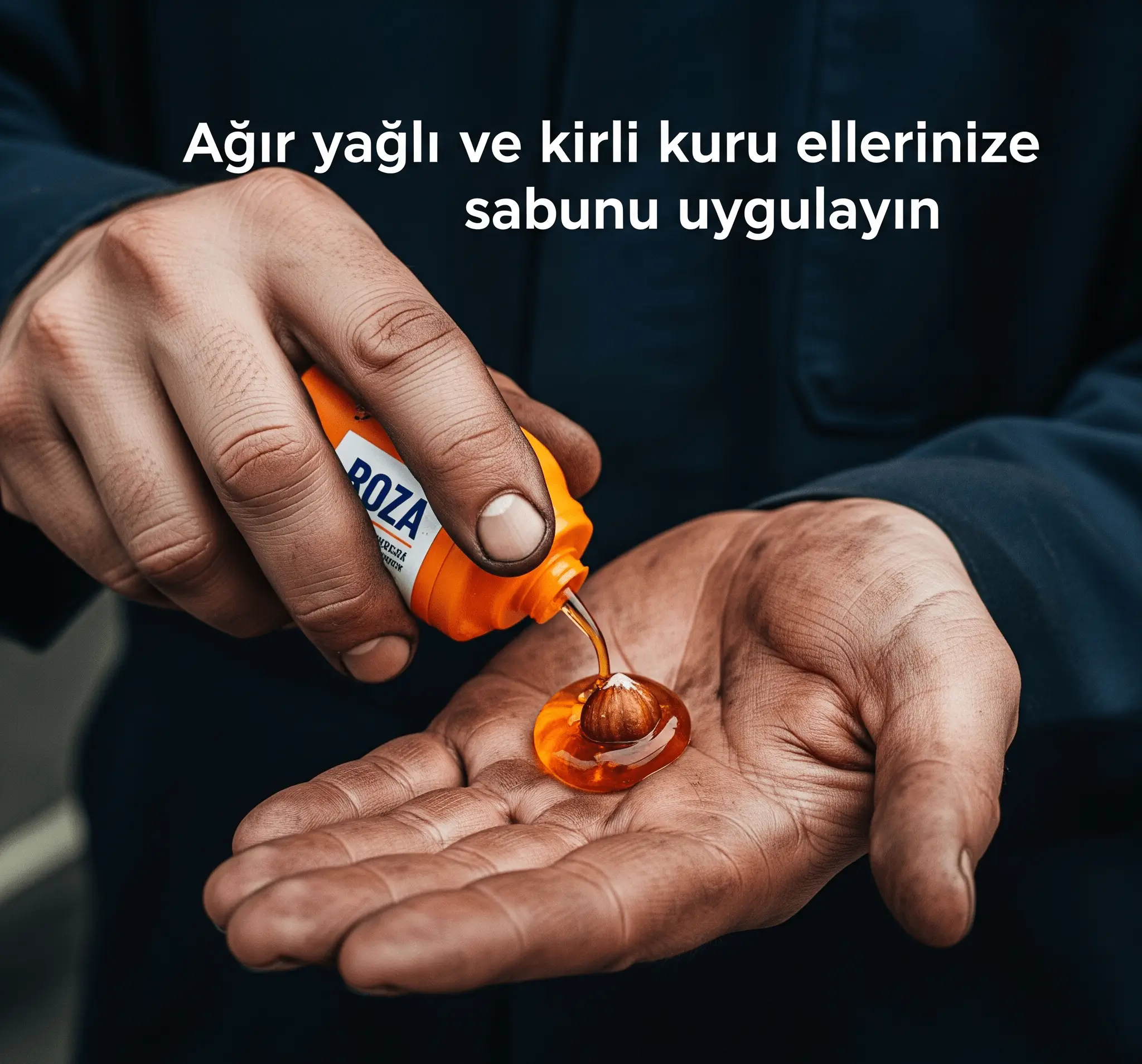 Kuru ellere ROZA sabun alınıyor