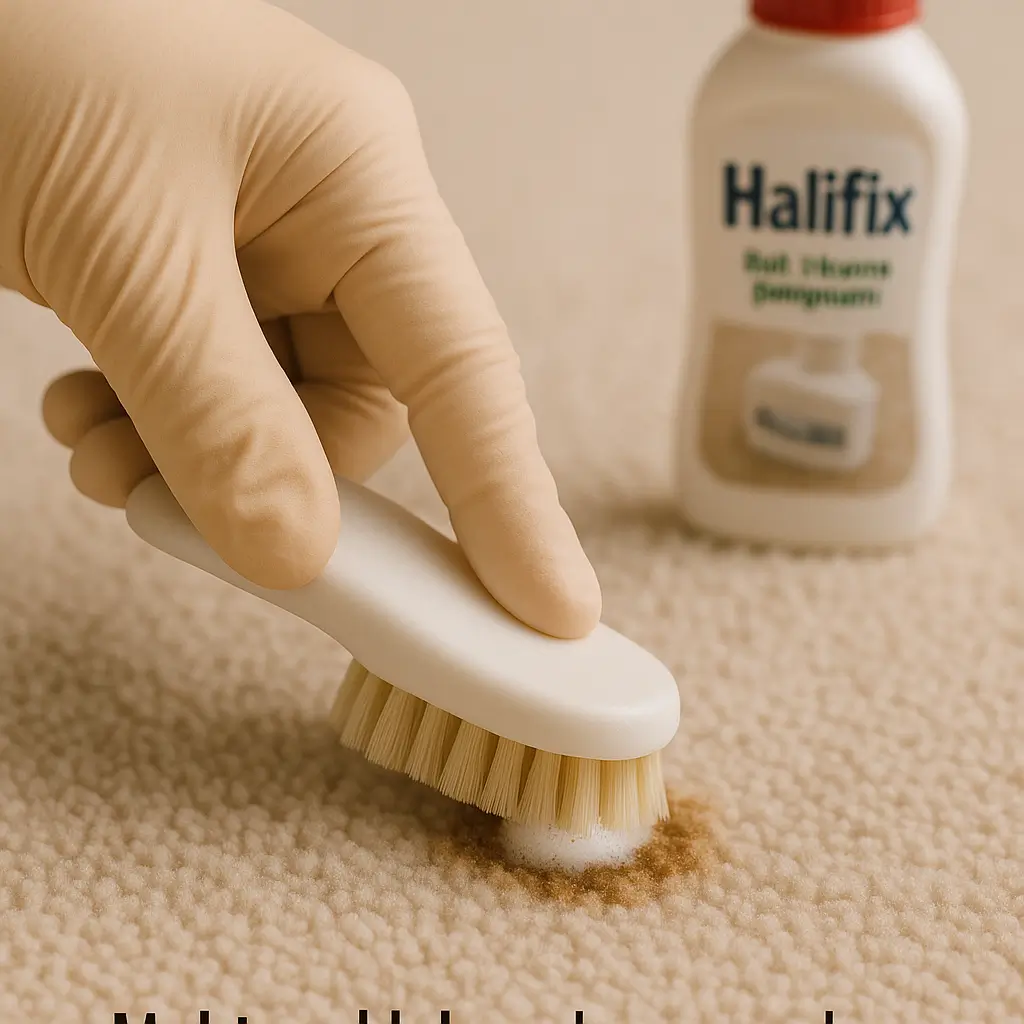 Halıfix ile noktasal leke müdahalesi