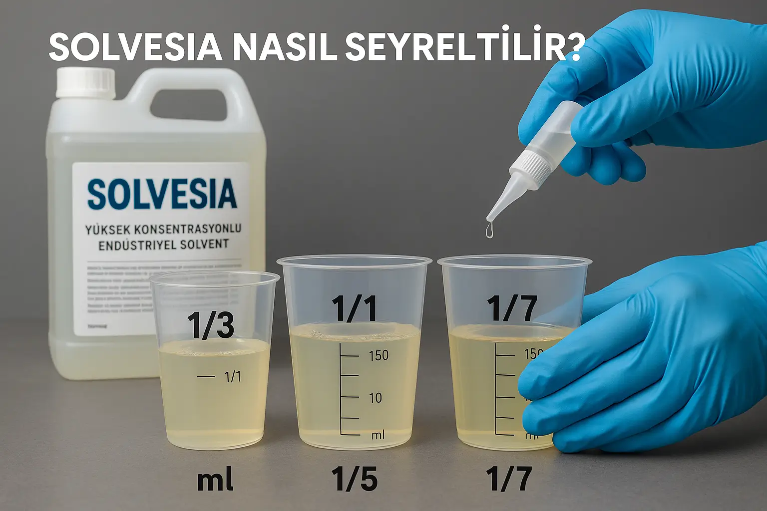 Solvesia ürününün doğru seyreltme oranı ve karıştırma yöntemi