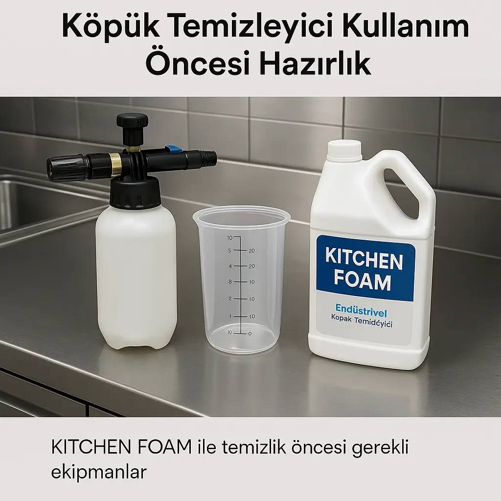 KITCHEN FOAM ile temizlik ekipmanları