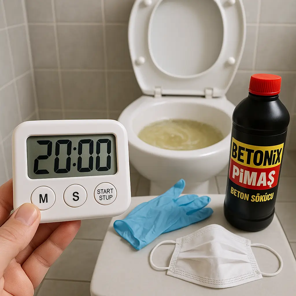 Pimaş açıcı kullanımında bekleme süresi için dijital zamanlayıcı