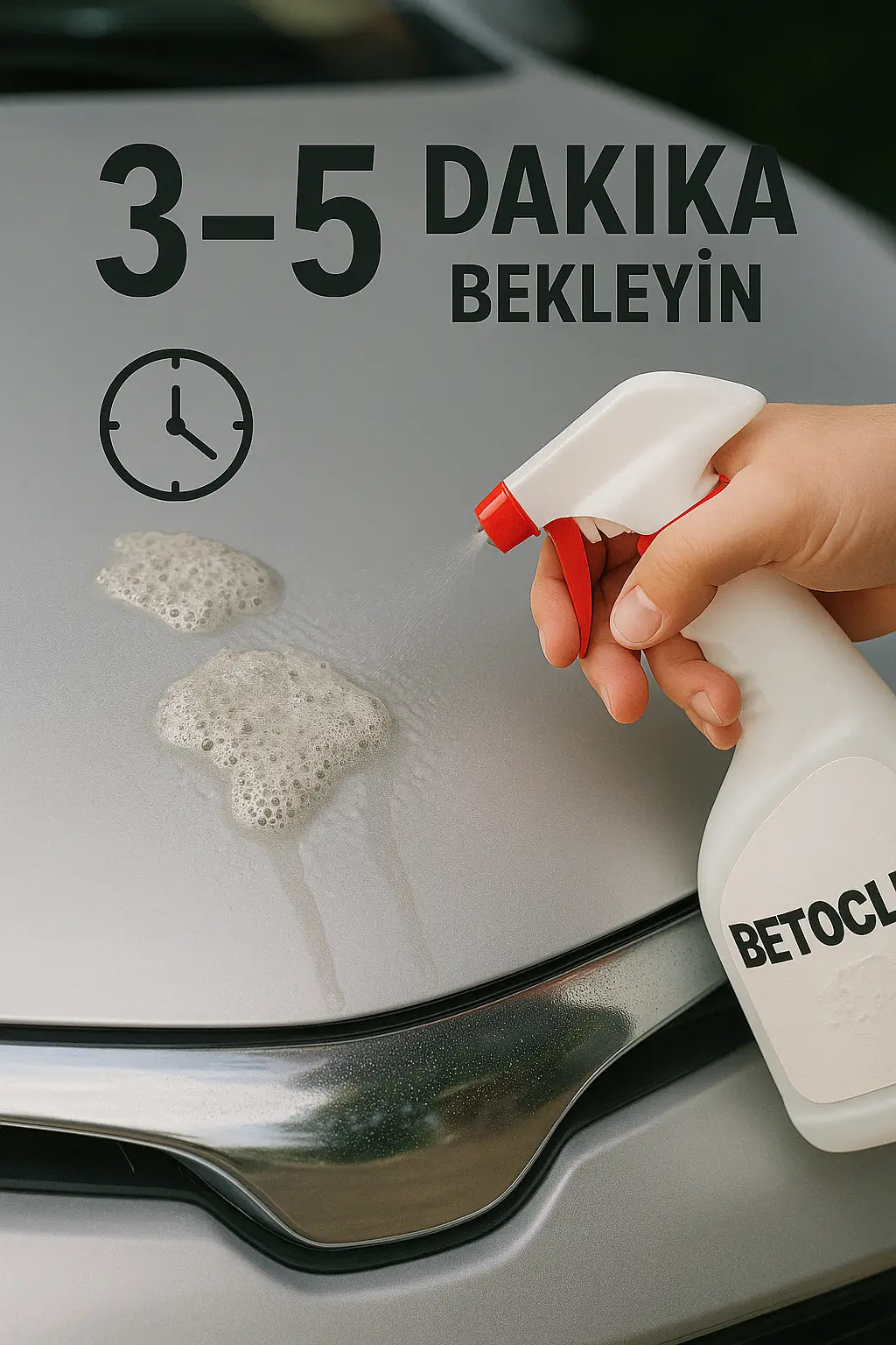 BETOCLEAN bekleme süresi: çimento bağlarının çözünmesi için 3-5 dakika