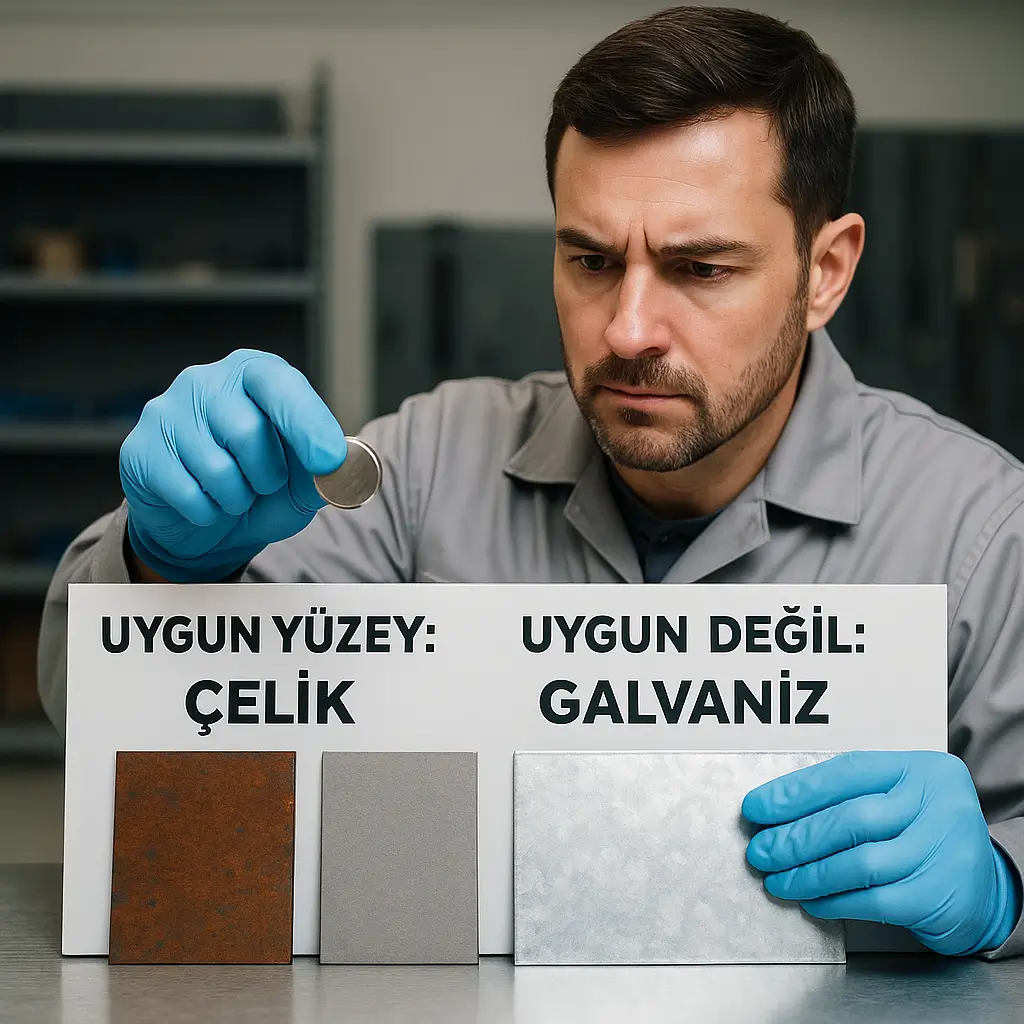 FX10 uygulaması öncesi yüzey türü kontrolü