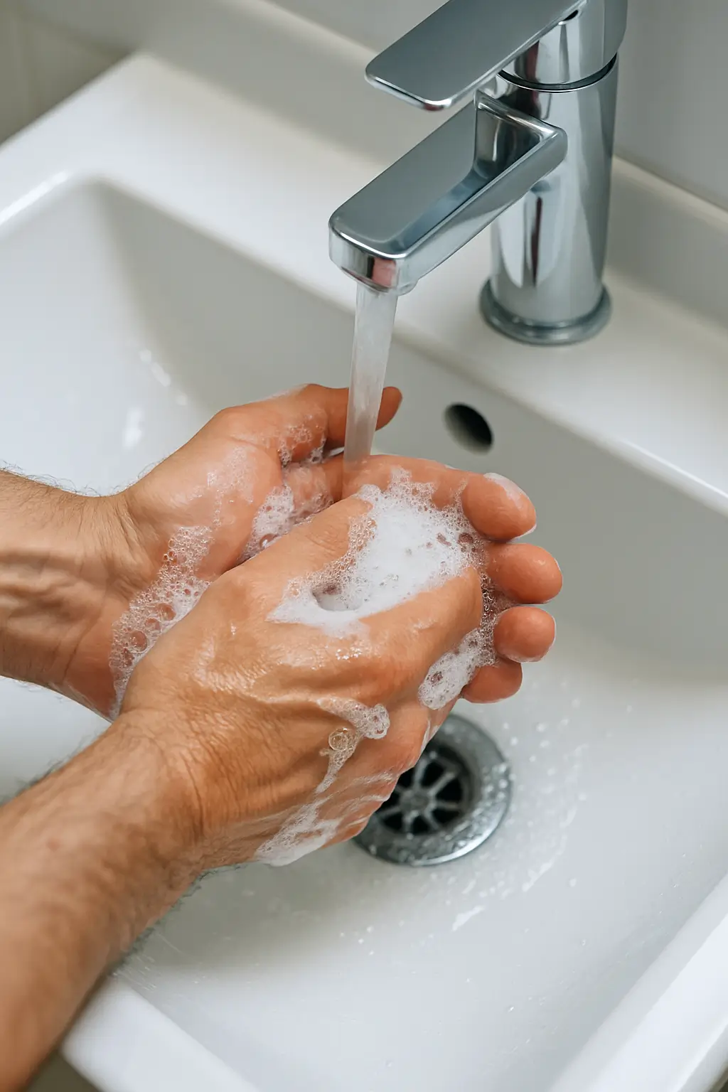 SHiELDiVEN uygulaması öncesi ellerin sabun ve su ile yıkanıp kurulanması