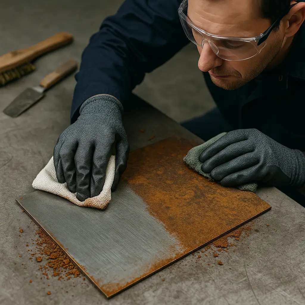 FX10 ile yüzeydeki pasın temizlenmesi