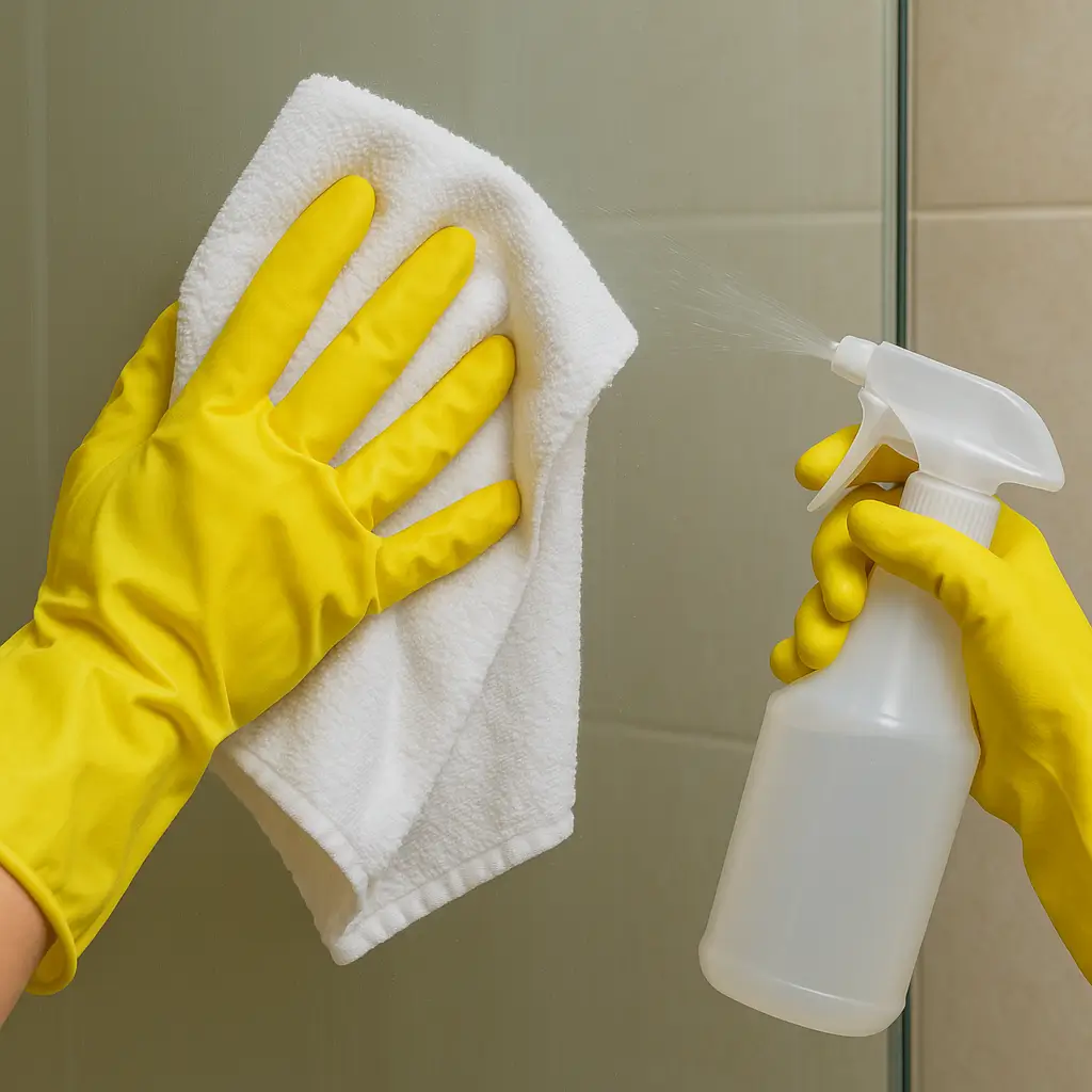 CLEAN SHOWER ile duşakabin ve banyo yüzeyinin durulanması ve kurulanması