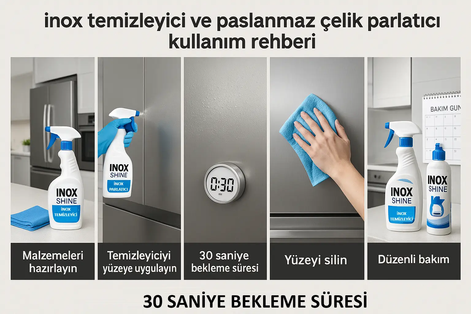 inox temizleyici ve paslanmaz çelik parlatıcı kullanım rehberi inox temizleyici nasıl kullanılır adım adım