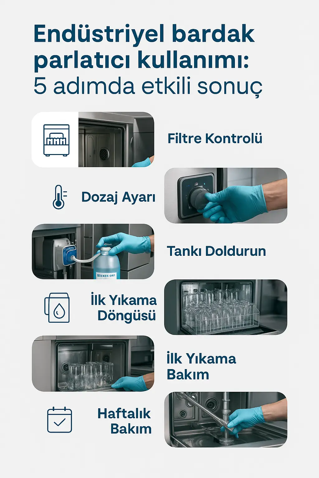 Bardak parlatıcı nasıl kullanılır infografik