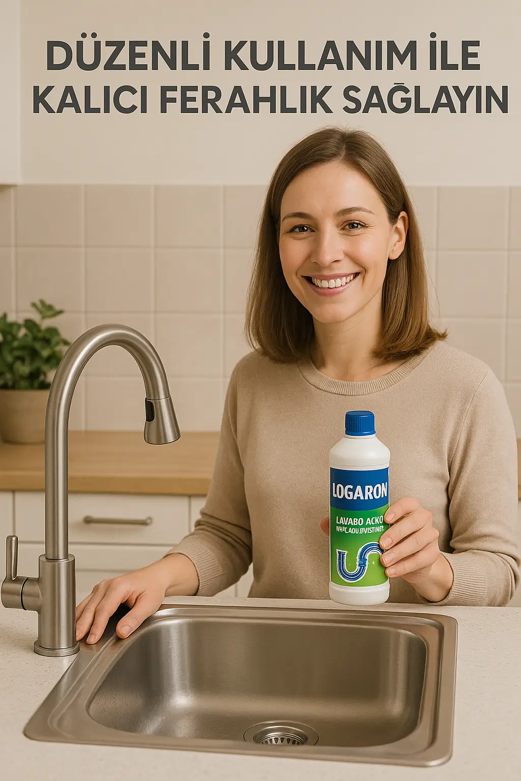 LOGARON'un düzenli kullanımı ile giderdeki kötü kokuların önlenmesi