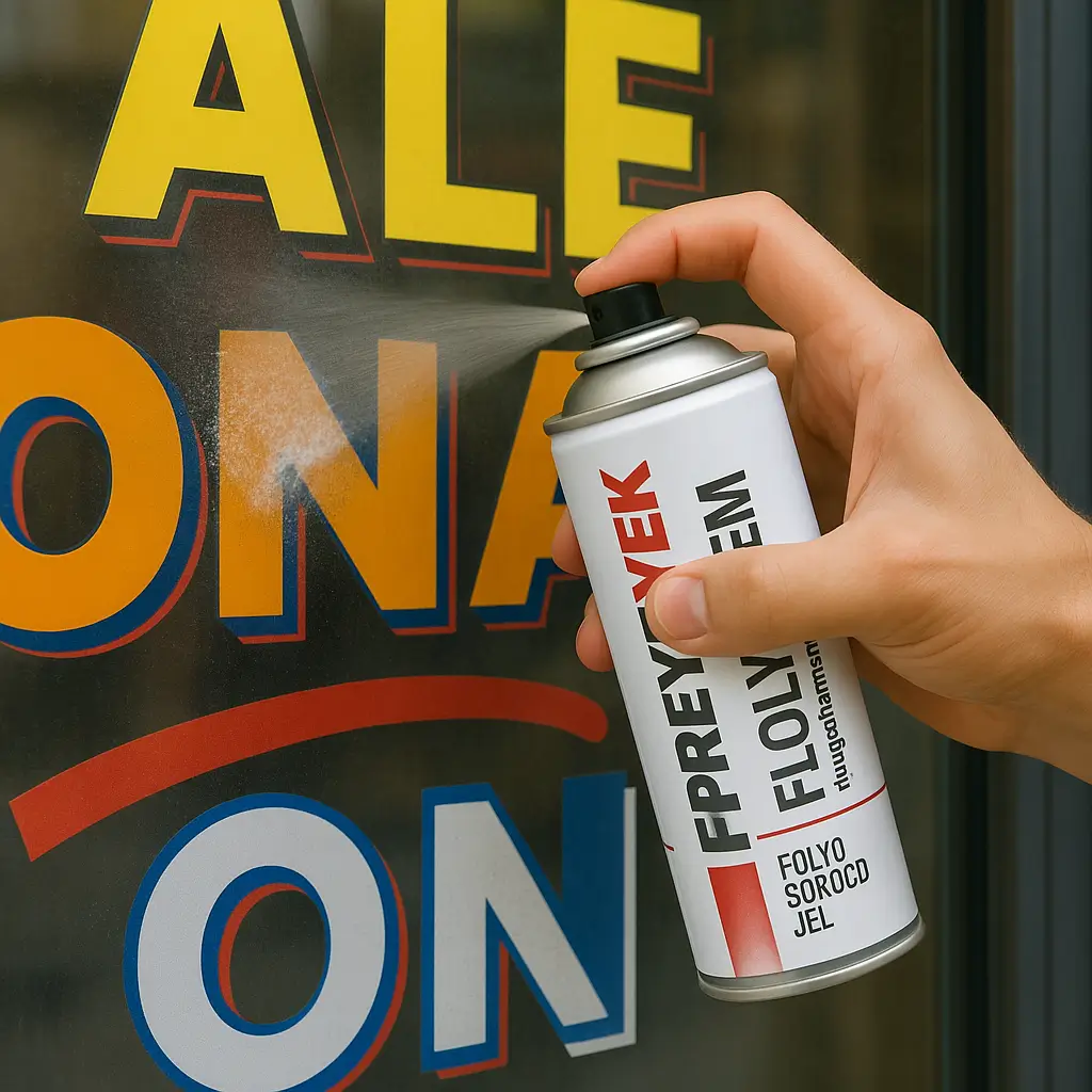 FOLYOREM folyo sökücü sprey uygulama adımı FOLYOREM folyo sökücü spreyin cama uygulanması