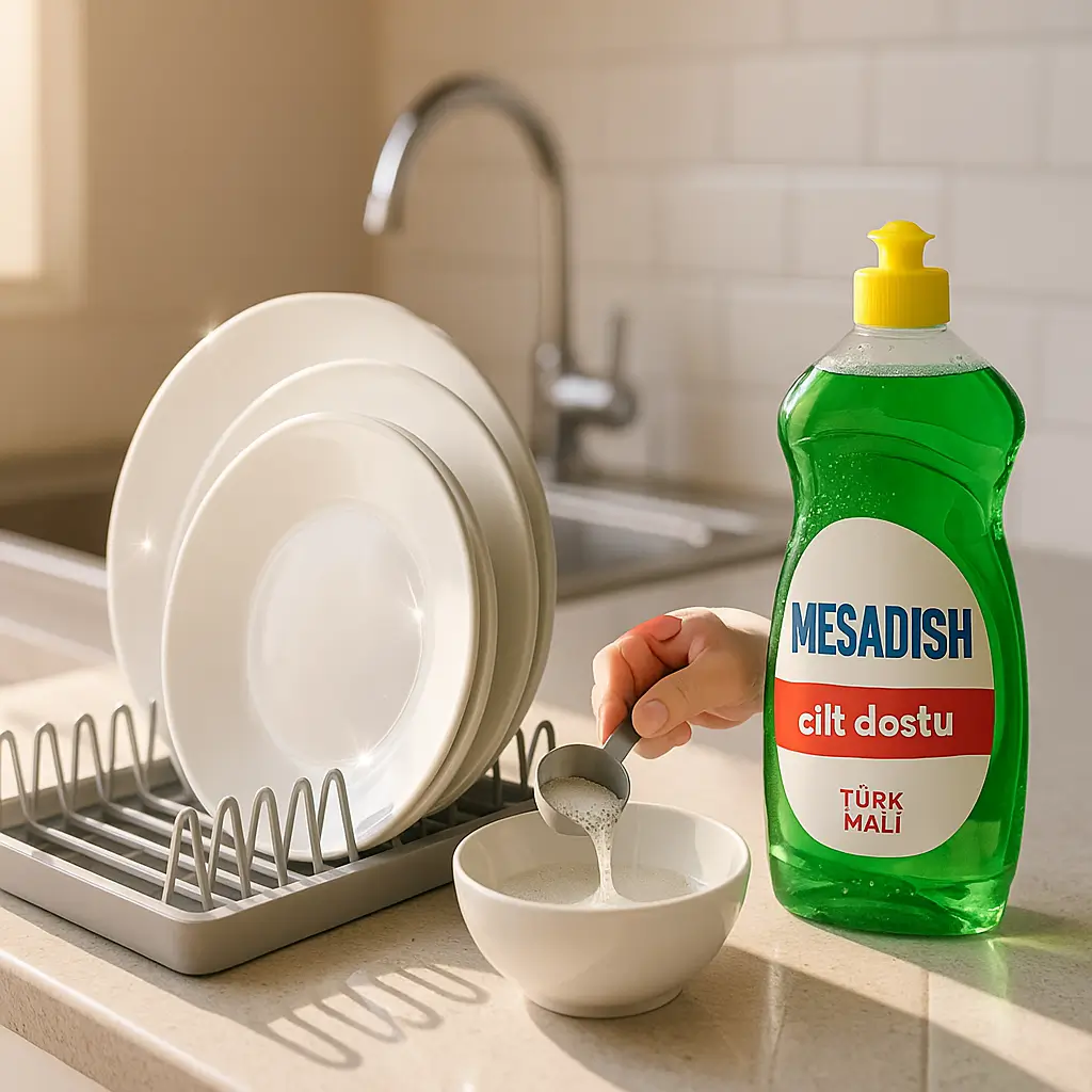 en iyi bulaşık deterjanı ile temizlik sonucu düzenli kullanımda parlak sonuçlar sunan bulaşıklar