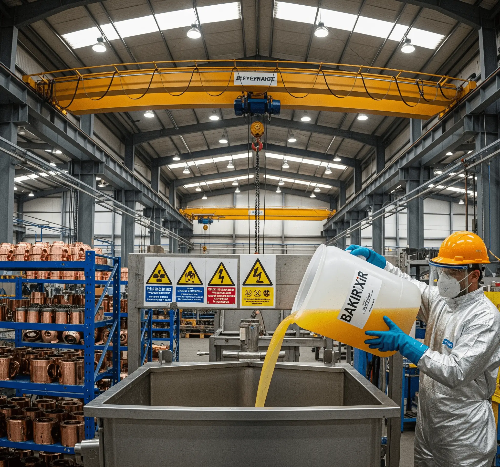 Daldırma tankına BAKIRiXiR dolumu