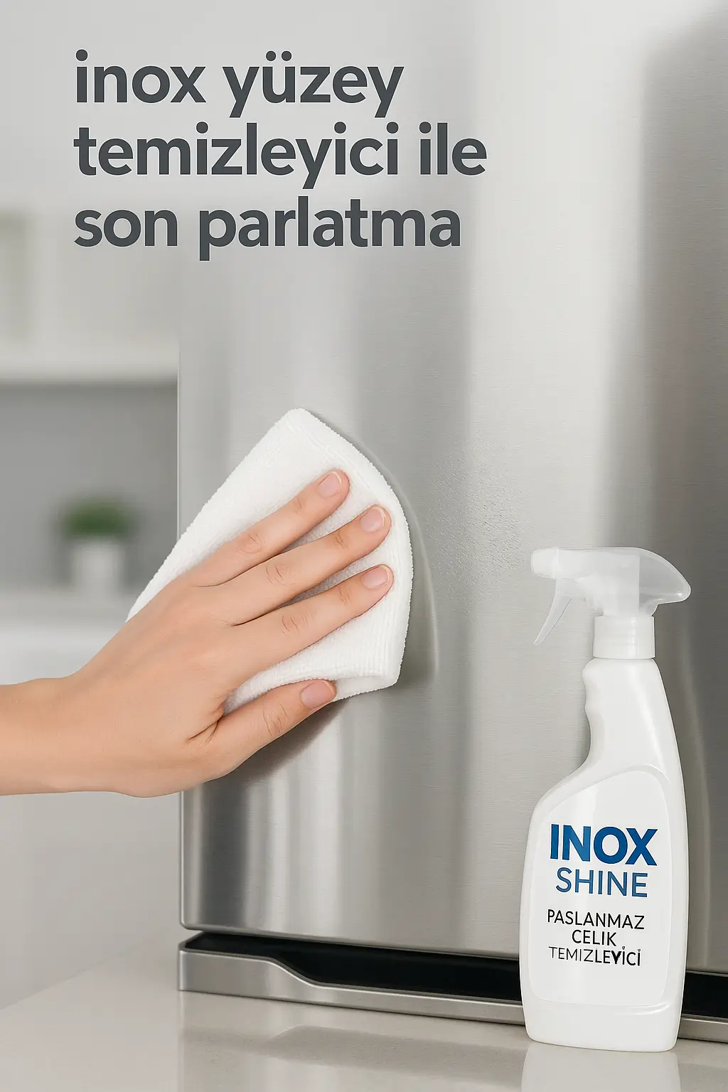inox yüzey temizleyici ile son parlatma inox yüzey temizleyici parlatma