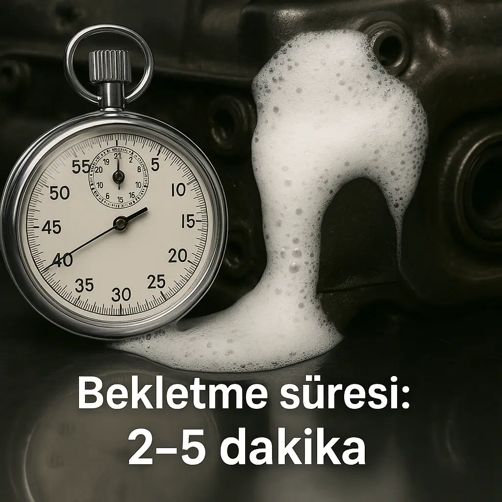 MESASOL yağ çözücü yüzeyde ne kadar bekletilmeli?