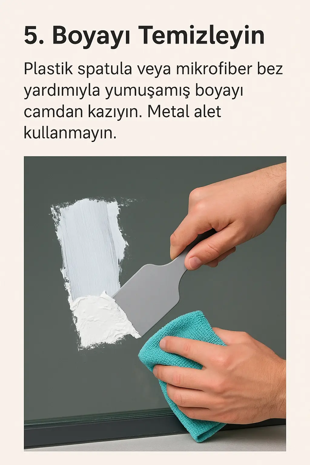 Camrem ile boya temizleme işlemi