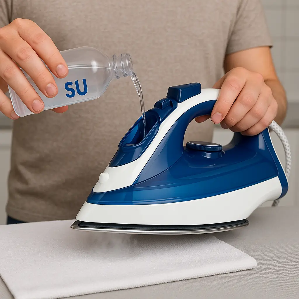 Temizlenmiş ütüde saf su kullanımı ve periyodik bakım