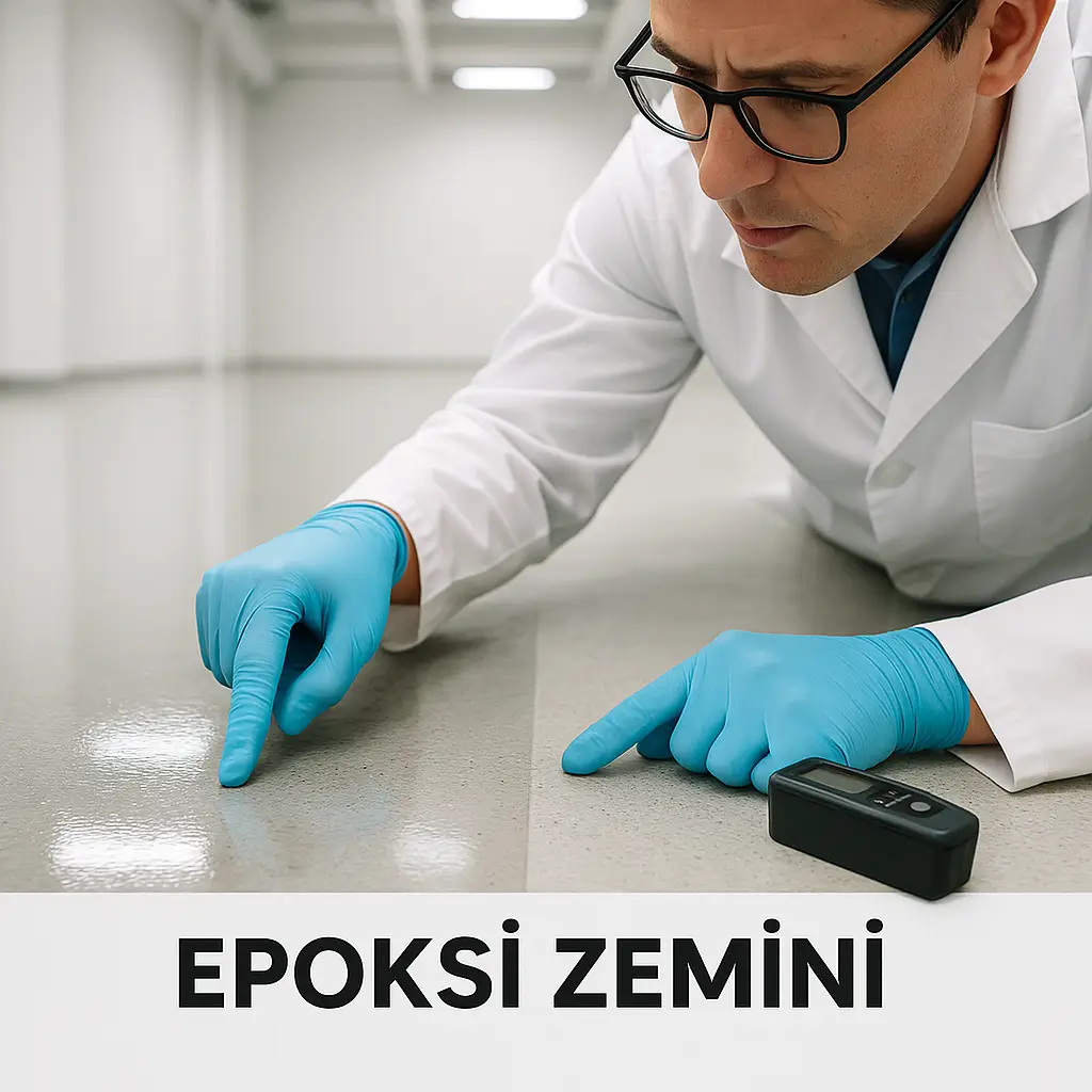 epoksi yüzey nasıl korunur, yüzey tipi belirleme, parlak mat kontrol