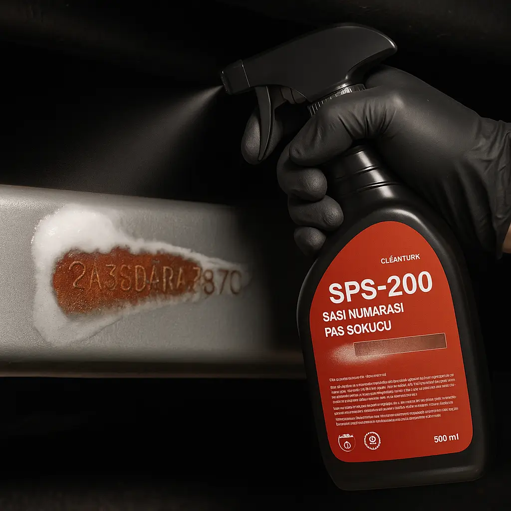 SPS-200 şasi pas temizleyici sprey uygulama