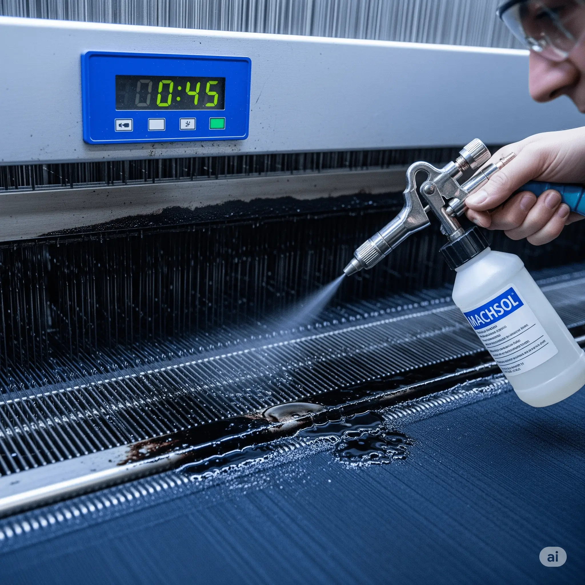 Yağın çözülüp yüzeyin silinmesi