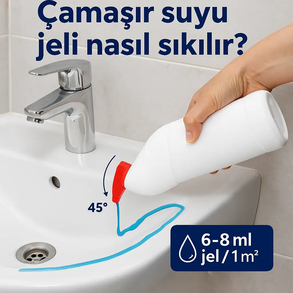 Jel çamaşır suyu nasıl sıkılır?