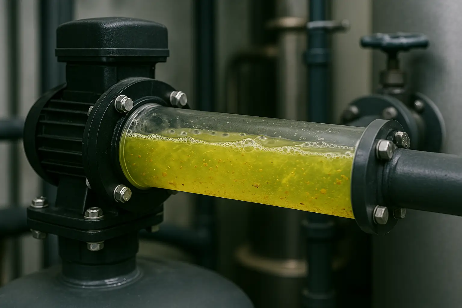 MiN50-Hİ karışımının dolaşım pompası ile sistemde sirkülasyonu