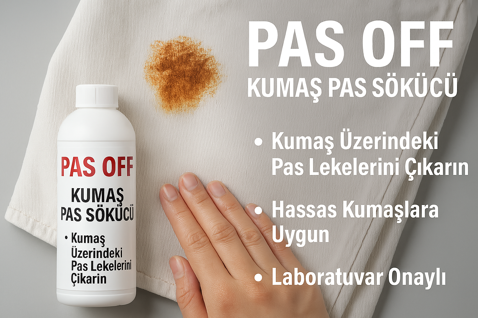 Pas Off kumaş pas sökücü