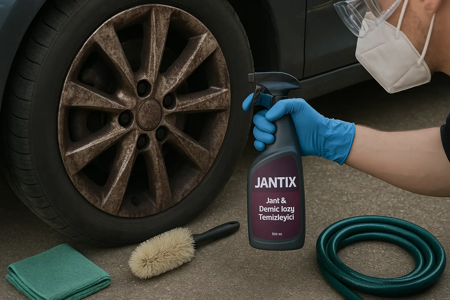 JANTiX ile jant temizliği öncesi hazırlık ve güvenlik