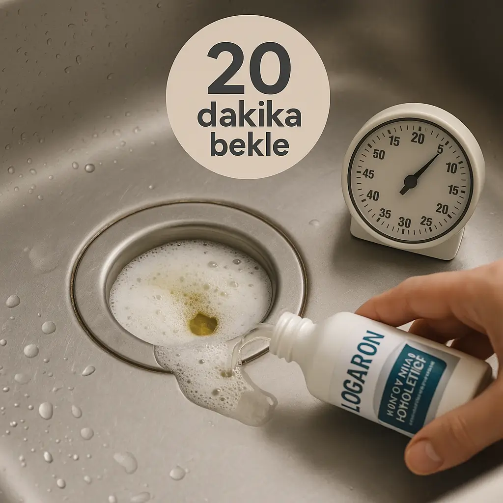 LOGARON lavabo koku gidericinin etki etmesi için bekleme süresi