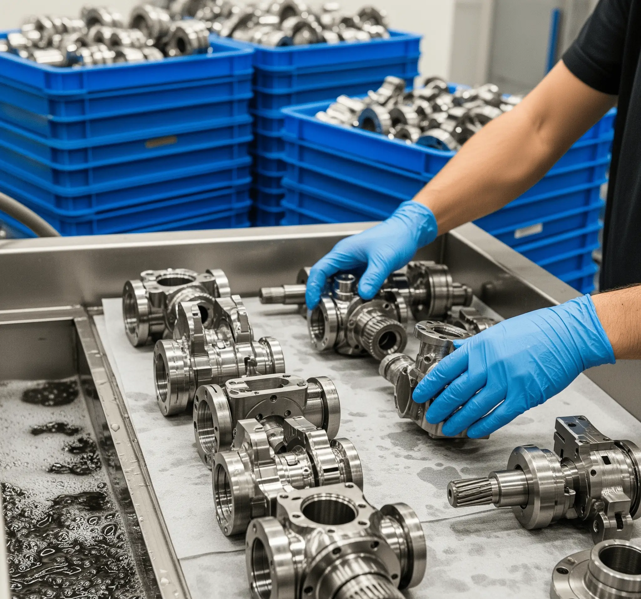 Solventten çıkarılan parçaların kurulanması