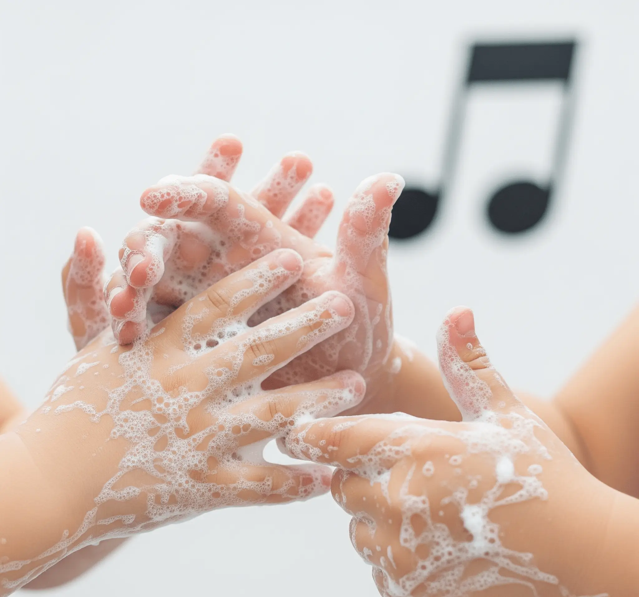 Köpük sabunla ellerin 45 saniye boyunca ovulması