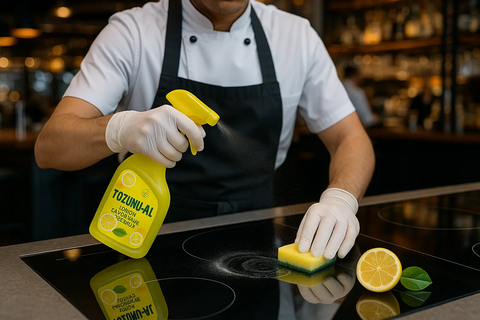 TOZUNU-AL limon karbonat temizleyici yüzeye uygulama TOZUNU-AL limon karbonat temizleyici uygulaması