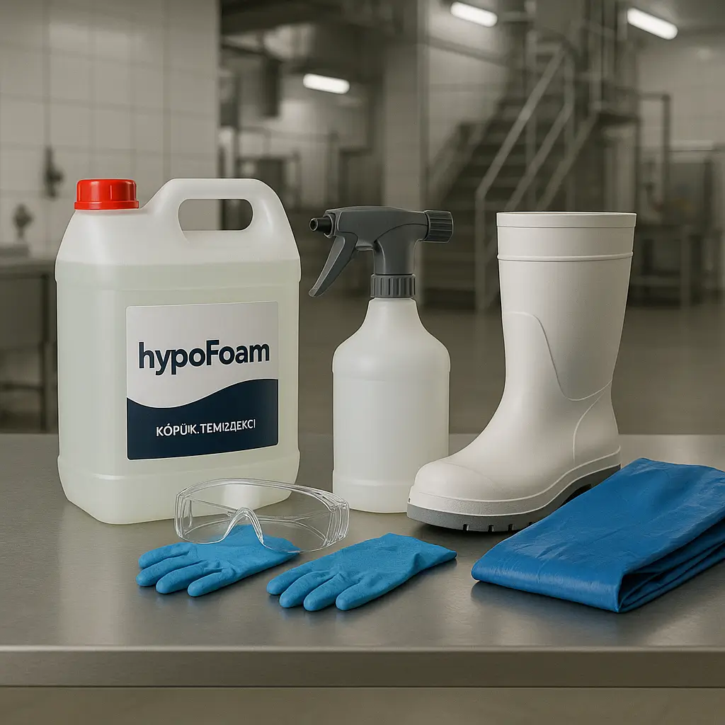 HYPOFOAM köpüklü temizlik ekipmanı hazırlığı