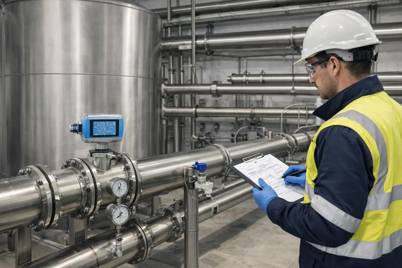 CLEANART CHLORINE XL içme suyu hattında hacim, debi ve dozaj noktası kontrolü CLEANART CHLORINE XL ile endüstriyel içme suyu hattında hacim, debi ve dozaj noktasının kontrol edilmesi