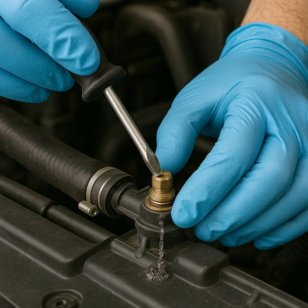 Antifriz sisteminden hava çıkarılması işlemi