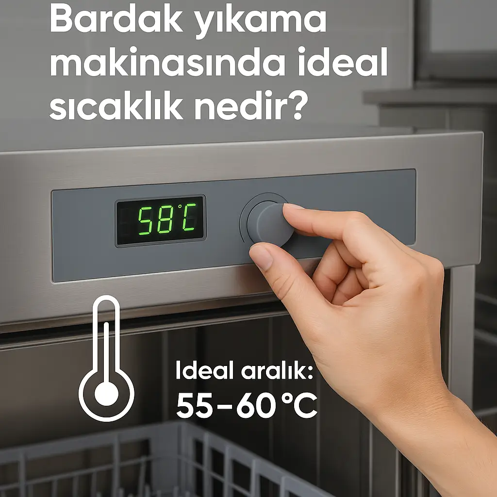 Cam bardak yıkama sıcaklığı ayarı