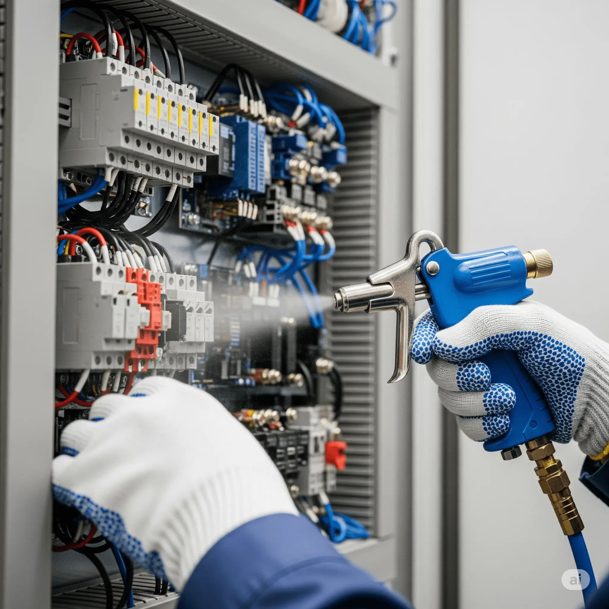 Pano içerisindeki nemin hava tabancasıyla giderilmesi