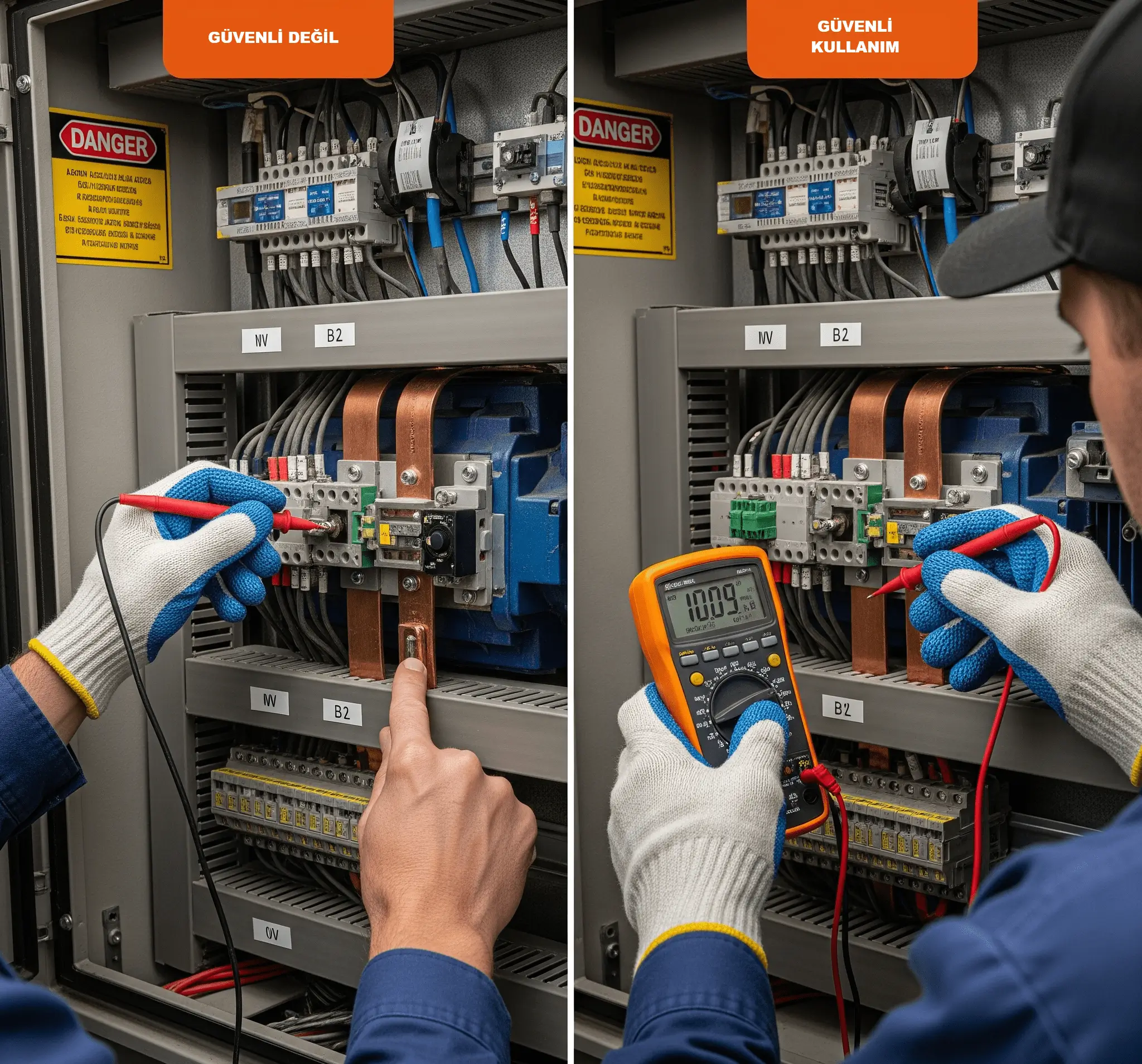 Elektrik motoru bağlantı noktalarının kontrolü