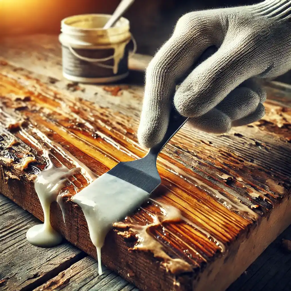 Ahşap boya sökücü uygulanmadan önce yüzey hazırlığı
