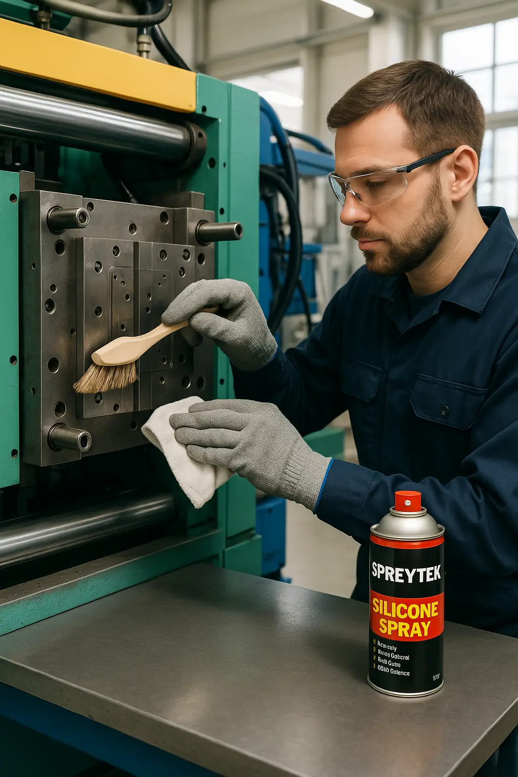 Silikon sprey uygulaması öncesi hazırlık ve yüzey temizliği