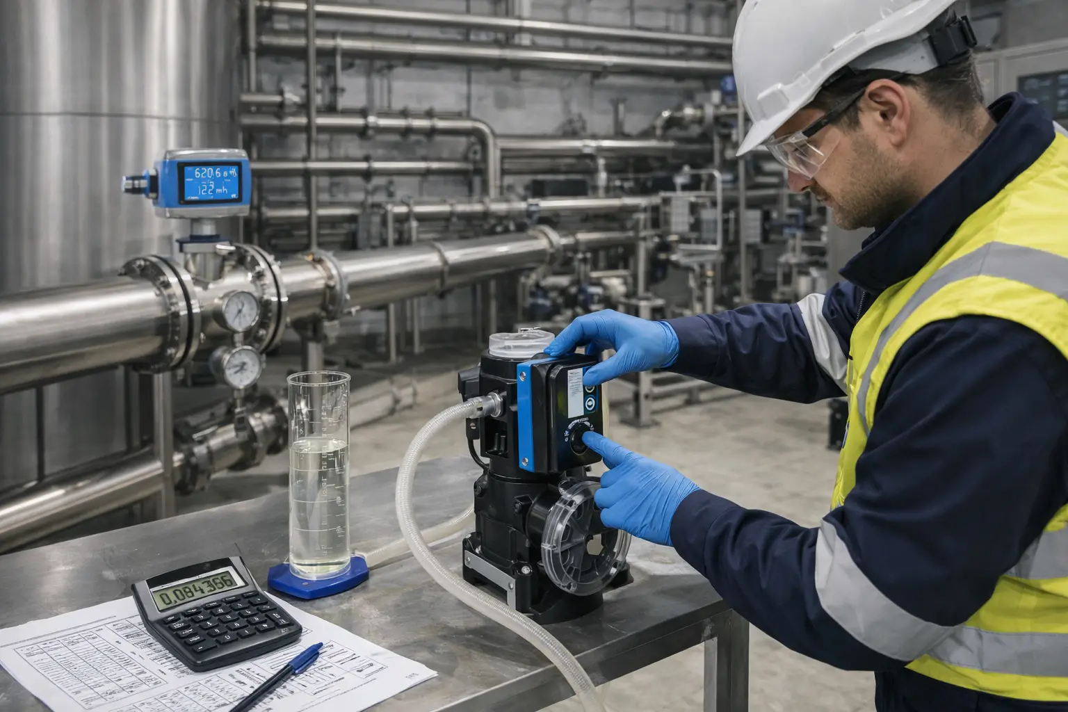 CLEANART CHLORINE XL debiye göre dozaj hesabı ve pompa kalibrasyonu CLEANART CHLORINE XL için debiye göre dozaj hesabı ve dozaj pompası kalibrasyonu