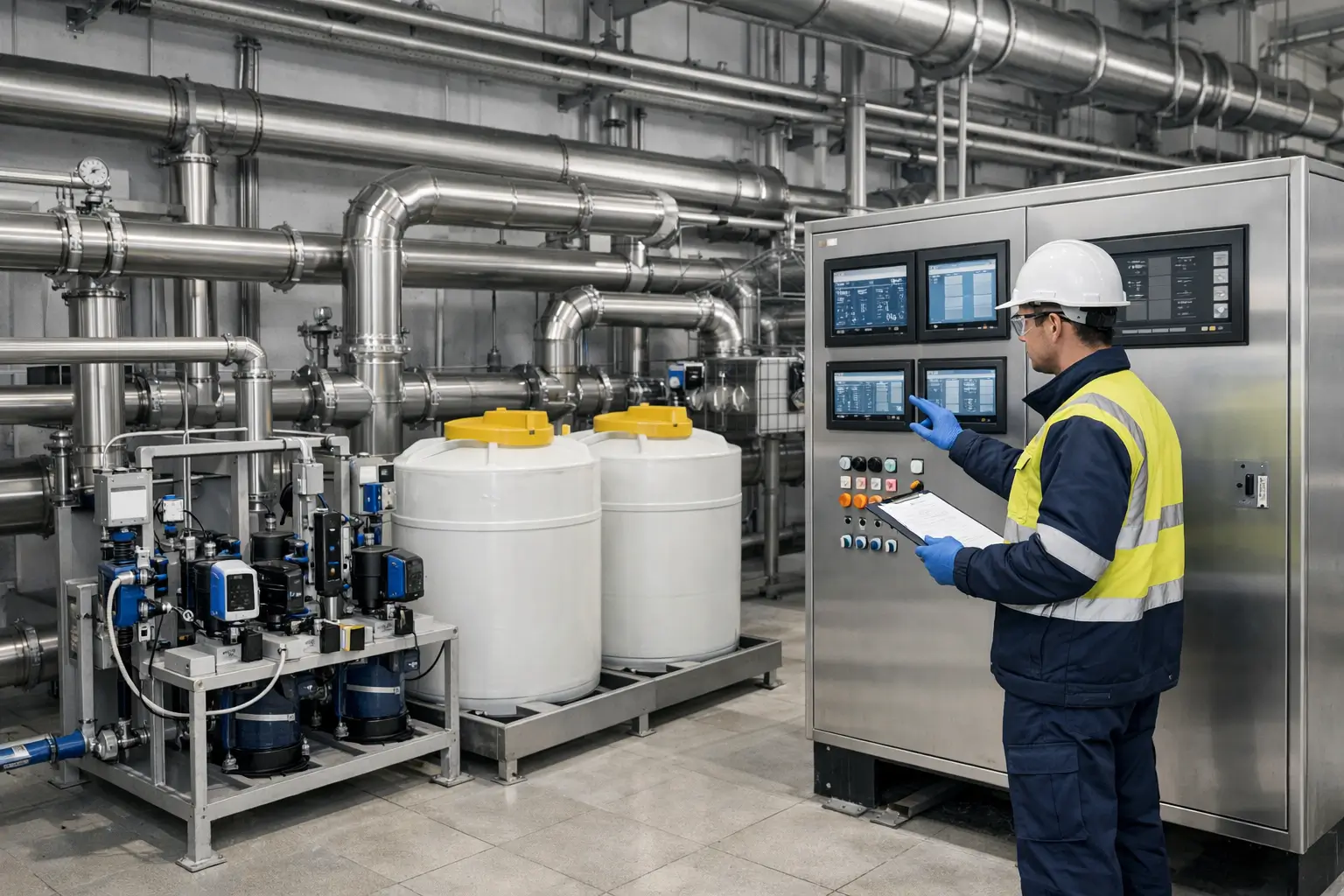 CLEANART CHLORINE XL endüstriyel içme suyu klorlama kapak görseli CLEANART CHLORINE XL ile endüstriyel içme ve kullanma suyu klorlama sistemi kapak görseli