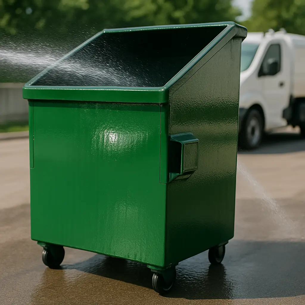 Çöp konteyneri dezenfektanı etkili temizlik Çöp konteyneri dezenfektanı ile son durulama